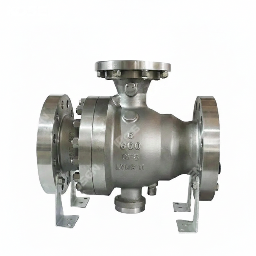 ASTM A351 CF8 Trunnion Ball Valve