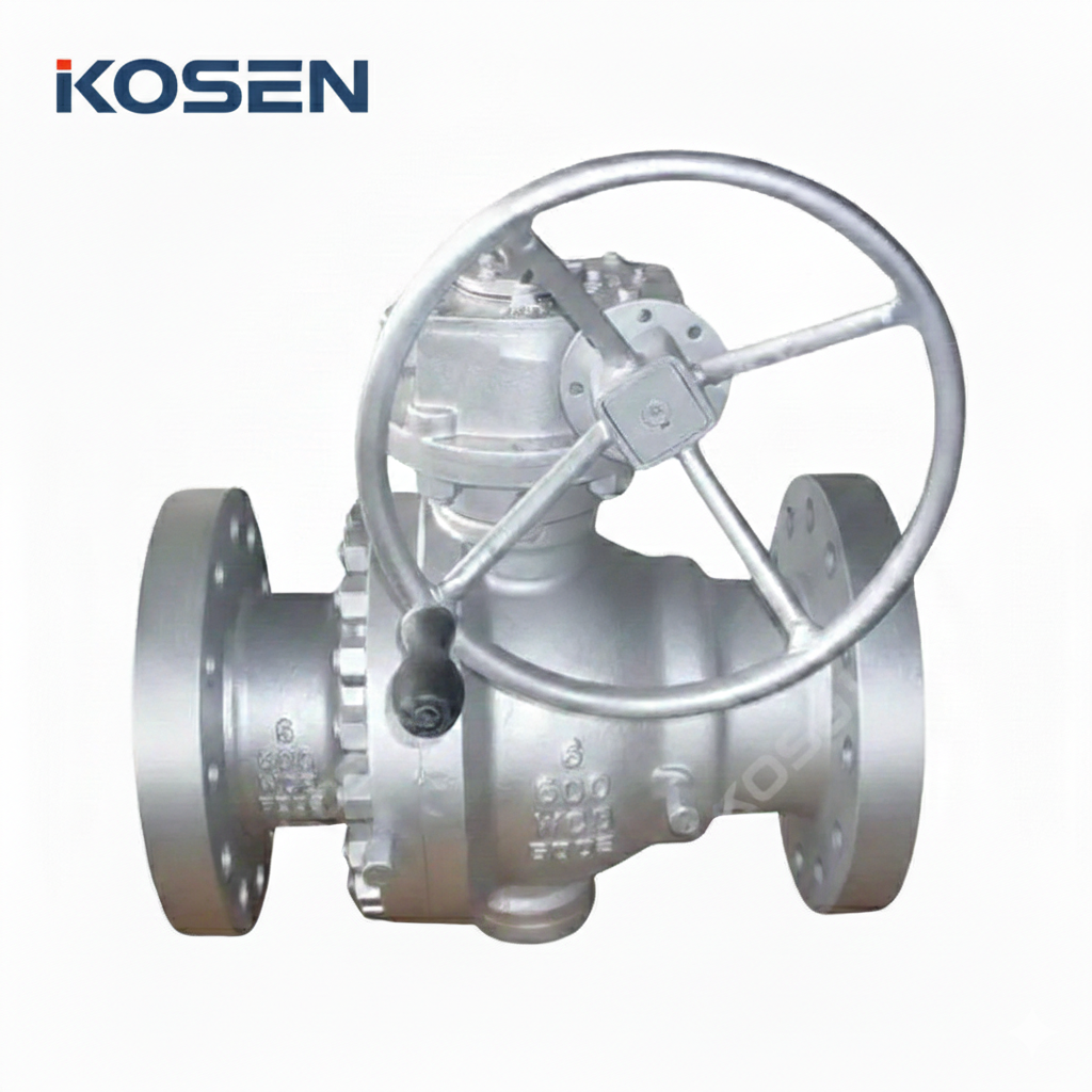 ASTM A216 WCB Trunnion Mounted Ball Valve