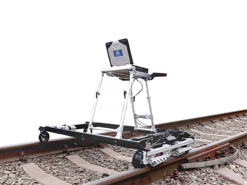 Eddy-current single-rail 8-channel flaw detector ETS2-77 for the track rails control