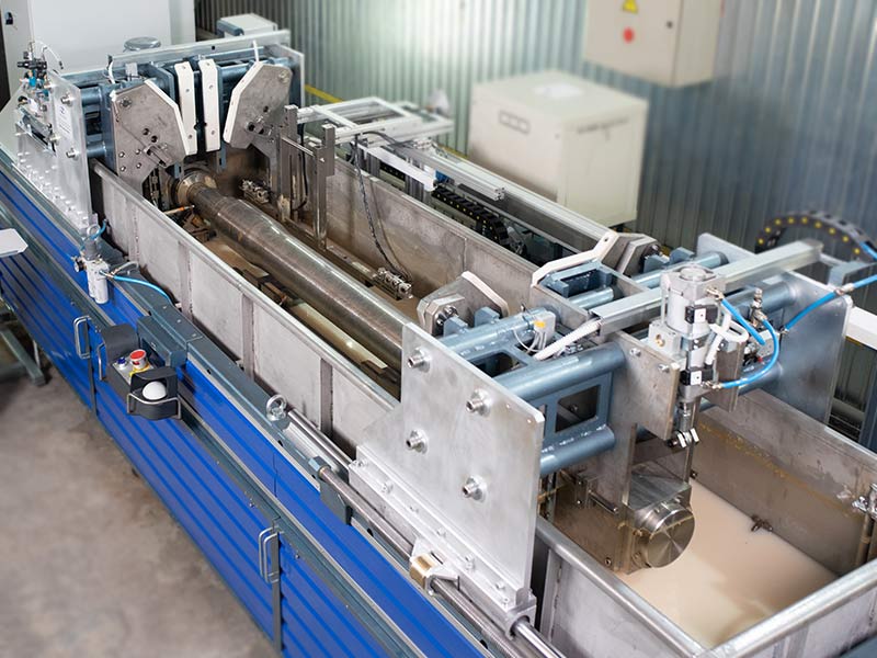 Ultrasonic Immersion Inspection System for Railway Axles during Production AUTS Axle-4 OS-4