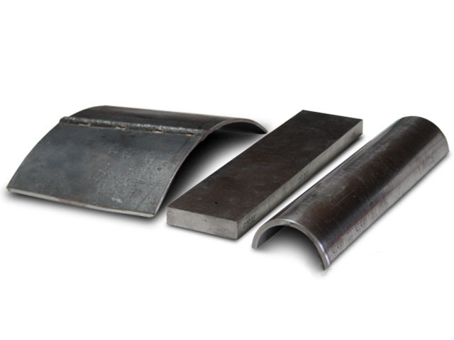 Welds testing calibration blocks with notches